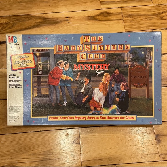 Games 1992 The Baby Sitters Club Mystery Board Game Milton Bradley